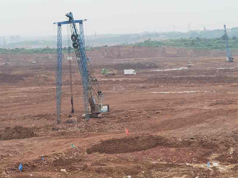 东盛云强夯公司承建湖北宜昌邦普一体化宜化子项目施工现场 东盛云强夯公司承建湖北宜昌邦普一体化宜化子项目施工现场